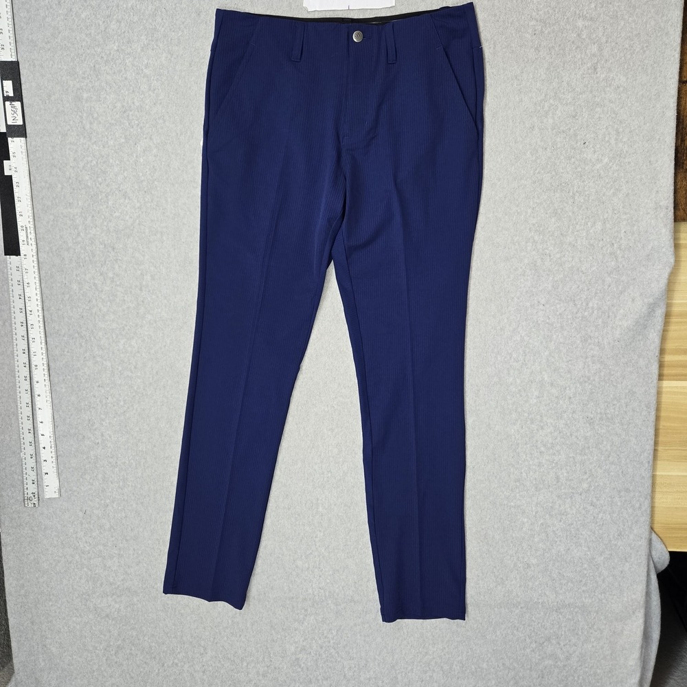 Adidas Men Pants 32X34 Dark Blue FR9667 Golf Pants Logo 32" NWT
